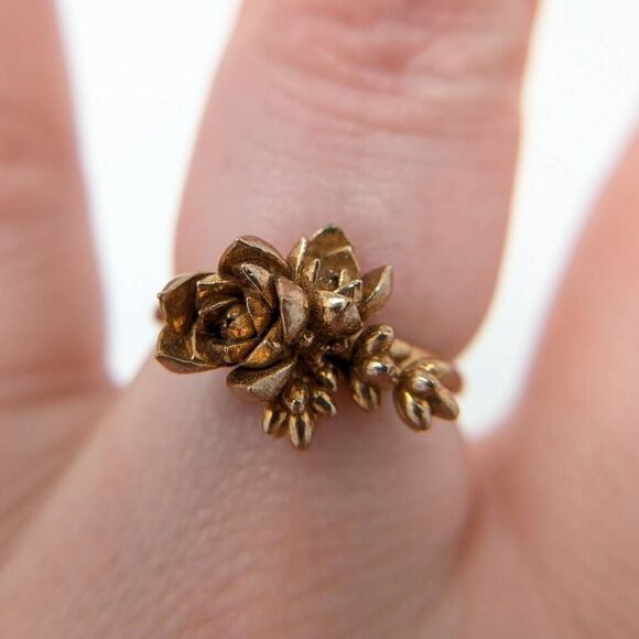 Botanical Cluster Ring in Natural Bronze size 7 by Collected Edition - Picture 3 of 15